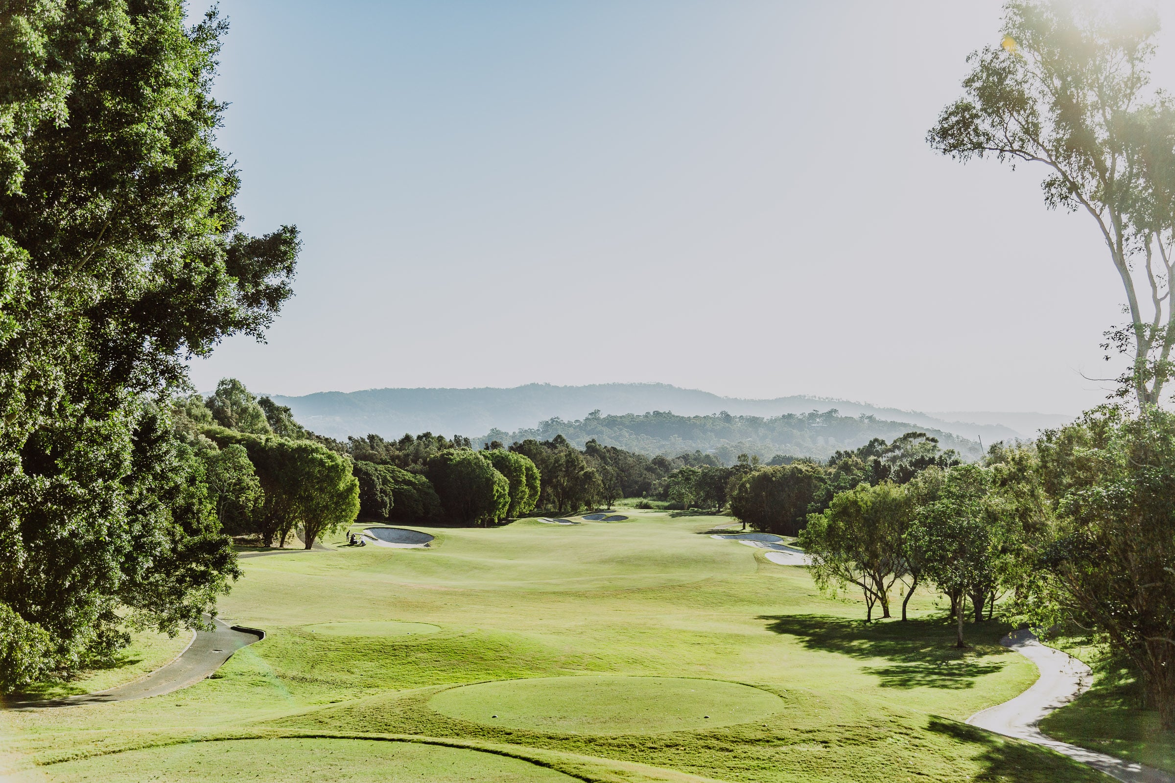 The 14th hole at The Glades Golf Club in Robina