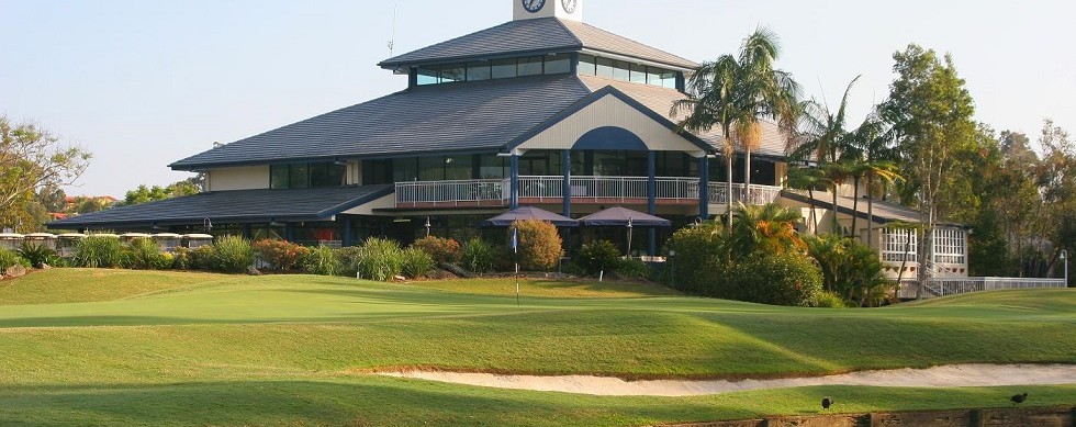 The 18th hole at Palmer Gold Coast golf course